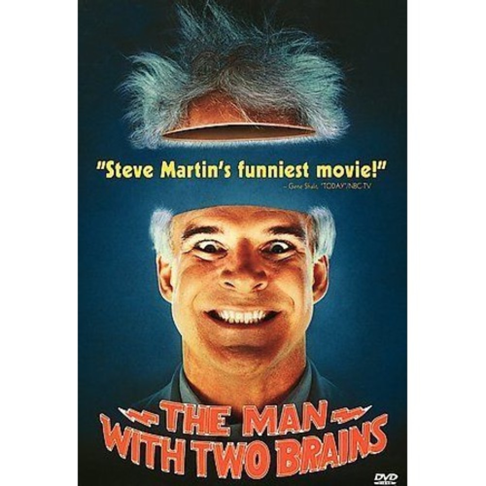 The Man With Two Brains (DVD, 1999) Steve Martin New Sealed Warner Bros READ !!